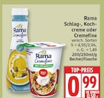 Schlag-, Kochcreme oder Cremfine Angebote von Rama bei EDEKA Potsdam für 0,99 €