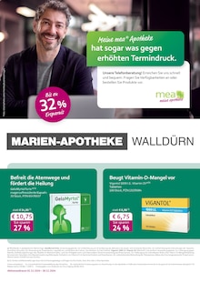 Aktueller mea - meine apotheke Prospekt "Unsere November-Angebote" Seite 1 von 4 Seiten für Walldürn