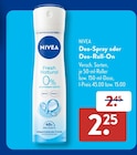 Deo-Spray oder Deo-Roll-On Angebote von NIVEA bei ALDI SÜD Hürth für 2,25 €