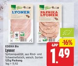 Lyoner Angebote von EDEKA Bio bei WEZ Löhne für 1,49 €