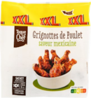 Grignottes de poulet rôti saveur mexicaine - Toque du Chef en promo à 4,49 € chez Lidl Grignottes de poulet rôti saveur mexicaine - Toque du Chef dans le catalogue Lidl