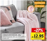 Coralfleecedecke „Mia“ von COMO im aktuellen Sconto SB Prospekt