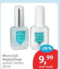 Micro Cell Nagelpflege für 9,99 € bei budni im Angebot Micro Cell Nagelpflege im aktuellen budni Prospekt