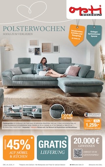 Sofa im Opti-Wohnwelt Prospekt "Polsterwochen" mit 24 Seiten (Bremerhaven)