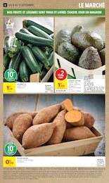 Prix et réduction Courgette dans le prospectus Intermarché Super en cours Offre Courgette dans le catalogue Intermarché Super du moment à la page 10