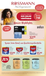 Rossmann Witten Prospekt der aktuellen Woche, gültig von 13.10.2025 bis 17.10.2025 Aktueller Rossmann Witten Prospekt "Online exklusive Angebote" mit 6 Seiten