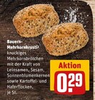 Bauern-Mehrkornbrötchen von BROT & MEHR im aktuellen REWE Prospekt für 0,29 €