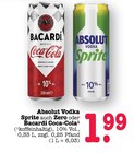 Aktuelle Vodka Angebote bei E center in Mainz Aktuelles Bacardi Coca-Cola Angebot bei E center in Mainz ab 1,99 €