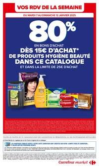 Prospectus Carrefour Market à Saint-Paul-de-Fenouillet, "NOUVELLE ANNÉE MEILLEURE PROMO", 56 pages de promos valables du 07/01/2025 au 19/01/2025