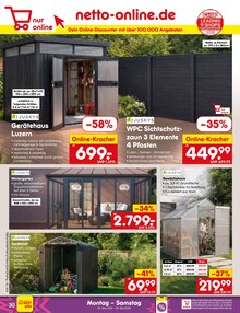 Gartenmöbel im Netto Marken-Discount Prospekt "Aktuelle Angebote" mit 75 Seiten (Freiburg (Breisgau))
