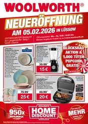 Woolworth Kaufhäuser Prospekt der aktuellen Woche mit 8 Seiten, gültig von 05.02.2026 bis 05.02.2026, in Jakobsdorf und Umgebung Aktueller Woolworth Kaufhäuser Prospekt in Jakobsdorf und Umgebung, "NEUERÖFFNUNG IN LÜSSOW" mit 8 Seiten, 05.02.2026 - 05.02.2026