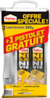 Colle multi-supports lot 2x380g pistolet en promo chez Brico Dépôt Colle multi-supports lot 2x380g pistolet dans le catalogue Brico Dépôt