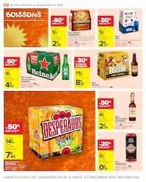 Prix et réduction Bière dans le prospectus Carrefour Market en cours Offre Bière dans le catalogue Carrefour Market du moment à la page 56