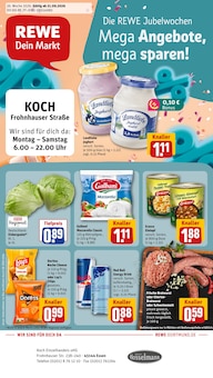 Aktueller REWE Prospekt (Essen) REWE Prospekt "Dein Markt" mit Seiten (Essen)