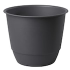 Botanic Démouville - Promo Pot en matière recyclée coloris anthracite Poetic Joy 25 - diamètre 24,6 x H 20,3 cm Promo Pot en matière recyclée coloris anthracite Poetic Joy 25 - diamètre 24,6 x H 20,3 cm à 3,33 € dans le catalogue Botanic à Démouville