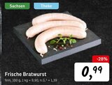 Frische Bratwurst im Angebot bei Konsum in Dresden Frische Bratwurst Angebote bei Konsum Dresden für 0,99 €