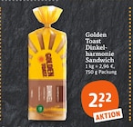 Dinkelharmonie Sandwich Angebote von Golden Toast bei tegut Bad Homburg für 2,22 €