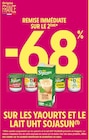 Promo -68% remise immédiate sur le 2ème sur les yaourts et le lait uht SOJASUN à  dans le catalogue Intermarché Super à Marquette-lez-Lille