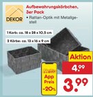 Aufbewahrungskörbchen, 3er Pack im Angebot bei Netto Marken-Discount in Leverkusen Aufbewahrungskörbchen, 3er Pack Angebote von DEKOR bei Netto Marken-Discount Leverkusen für 3,99 €