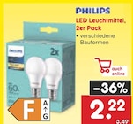 LED Leuchtmittel Angebote von Philips bei Netto Marken-Discount Fürth für 2,22 €