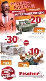 Polstermöbel Fischer Möbel & Einrichtung Prospekt der aktuellen Woche mit 31 Seiten, gültig von 18.02.2026 bis 26.02.2026, in Grabenstätt und Umgebung Aktueller Polstermöbel Fischer Möbel & Einrichtung Prospekt in Grabenstätt und Umgebung, "PERSONAL-KAUFTAGE" mit 31 Seiten, 18.02.2026 - 26.02.2026