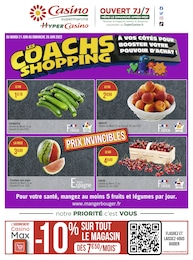 Catalogue Casino Supermarchés à Cagnes-sur-Mer, avec 2 pages Prospectus Casino Supermarchés à Cagnes-sur-Mer, "Les coachs shopping", 2 pages, 21/06/2022 - 26/06/2022