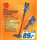 Hoover Akku-Handstaubsauger H-Free 100 Pets HF122GPT Angebote bei famila Nordost Falkensee für 89,00 €
