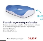 Coussin ergonomique d'assise en promo chez Technicien de Santé Coussin ergonomique d'assise dans le catalogue Technicien de Santé