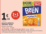 Biscuits Apéritifs Crackers - BELIN dans le catalogue E.Leclerc