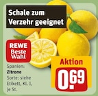 Zitrone im Angebot bei REWE in Halle Zitrone Angebote von REWE Beste Wahl bei REWE Halle für 0,69 €