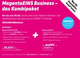 MagentaEINS Business – das Kombipaket von Telekom im aktuellen Telekom Shop Prospekt für 21,15 €