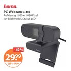 PC-Webcam C-400 von Hama im aktuellen V-Markt Prospekt für 29,99 €