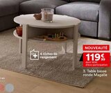 Table basse ronde Magalie en promo chez But Troyes à 119,99 €