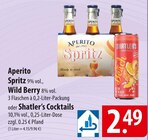 Aperito Spritz, Wild Berry oder Shatler’s Cocktails im Angebot bei famila Nordost in Langenhagen Aperito Spritz, Wild Berry oder Shatler’s Cocktails Angebote bei famila Nordost Langenhagen für 2,49 €