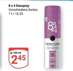 Deospray Angebote von 8x4 bei GLOBUS Braunschweig für 2,45 €