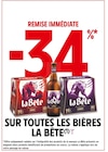 Intermarché Cucq - Promo -34% remise immédiate sur toutes les bières La Bête Promo -34% remise immédiate sur toutes les bières La Bête à dans le catalogue Intermarché à Cucq