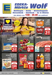 EDEKA Supermarkt Prospekt der aktuellen Woche mit 24 Seiten, gültig von 10.06.2025 bis 14.06.2025, in Mettingen und Umgebung Aktueller EDEKA Supermarkt Prospekt in Mettingen und Umgebung, "Aktuelle Angebote" mit 24 Seiten, 10.06.2025 - 14.06.2025