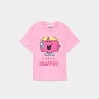 T-shirt coton madame bavarde rose fille - La Halle T-shirt coton madame bavarde rose fille à 9,99 € dans le catalogue La Halle