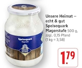 Speisequark Magerstufe bei EDEKA im Prospekt "" für 1,79 €
