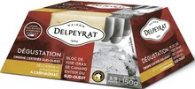 Bloc de Foie Gras de Canard Entier du Sud-Ouest IGP délicatement assaisonné à l’Armagnac - Géant Casino à Créteil Bloc de Foie Gras de Canard Entier du Sud-Ouest IGP délicatement assaisonné à l’Armagnac en promo chez Géant Casino Créteil à 12,90 €