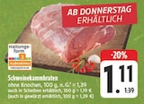 Aktuelles Schweinekammbraten Angebot bei EDEKA in Leipzig ab 1,11 €
