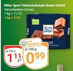 Tafelschokolade Bunte Vielfalt bei GLOBUS im Prospekt "" für 0,99 €