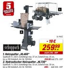 Holzspalter HL460 Angebote von Scheppach bei toom Baumarkt Erfurt für 259,99 €