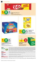 Prix et réduction Kit Kat dans le prospectus Intermarché en cours Offre Kit Kat dans le catalogue Intermarché du moment à la page 18