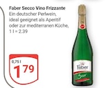 Secco Vino Frizzante im Angebot bei GLOBUS in Hofheim Secco Vino Frizzante Angebote von Faber bei GLOBUS Hofheim für 1,79 €