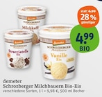 Schrozberger Milchbauern Bio-Eis Vanille im Angebot bei tegut in Jena Schrozberger Milchbauern Bio-Eis Vanille Angebote von demeter bei tegut Jena für 4,99 €
