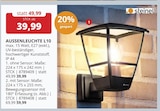 PROFI Wesch Mühlhausen - Aussenleuchte L10 ohne Sensor Angebot im Prospekt Aussenleuchte L10 ohne Sensor bei PROFI Wesch im Mühlhausen Prospekt für 39,99 €
