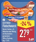 Hähnchen-Fleischwurst von Gutfried im aktuellen ALDI Nord Prospekt
