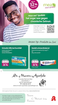 Aktueller mea - meine apotheke Prospekt (Saarwellingen, 4 Seiten zum blättern mea - meine apotheke Prospekt Unsere Juni-Angebote mit 4 Seiten