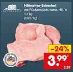 Aktuelles Hähnchen-Schenkel Angebot bei Netto Marken-Discount in Duisburg ab 3,99 €